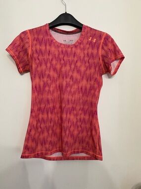 Under Armour Pink and Orange Short Sleeve athletic t-shirt